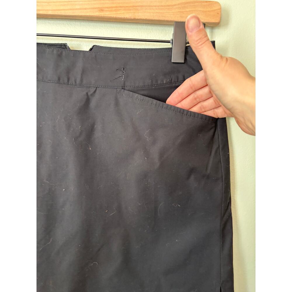 Ativa Black Skort, Cotton Mini Skirt Size 8 - Picture 6 of 8